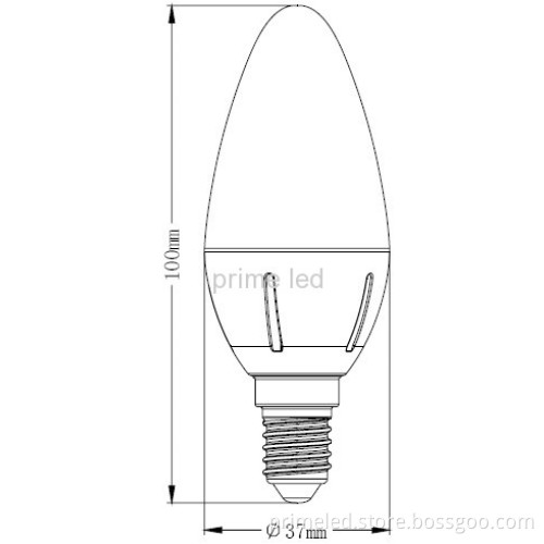 250lm 3w Led Candle Lights 